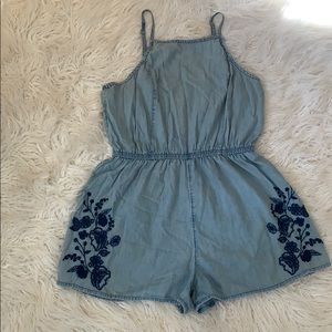 Embroidered Romper
